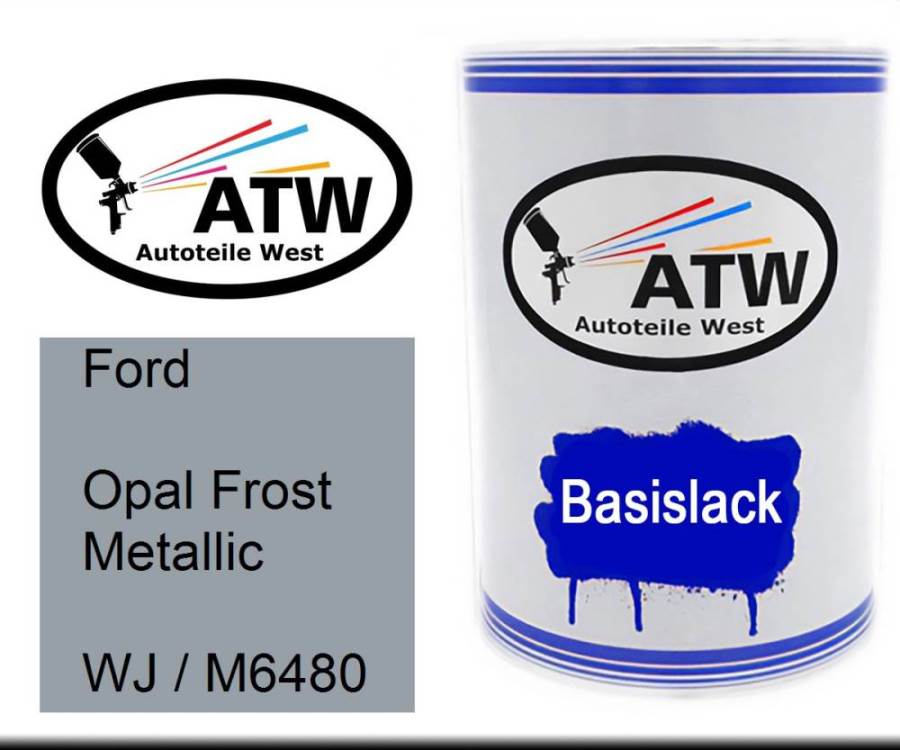 Ford, Opal Frost Metallic, WJ / M6480: 500ml Lackdose, von ATW Autoteile West.